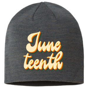 Juneteenth African American Pride Retro Sustainable Beanie