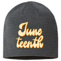 Juneteenth African American Pride Retro Sustainable Beanie