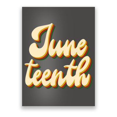 Juneteenth African American Pride Retro Poster