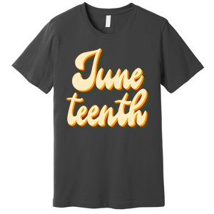 Juneteenth African American Pride Retro Premium T-Shirt