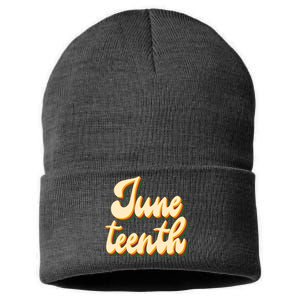 Juneteenth African American Pride Retro Sustainable Knit Beanie