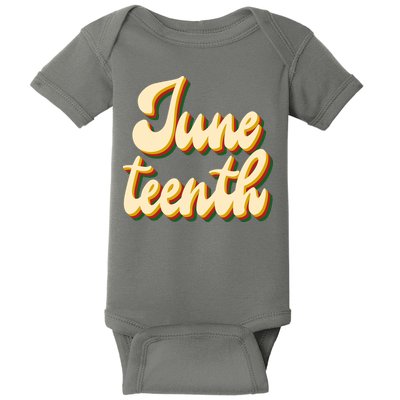 Juneteenth African American Pride Retro Baby Bodysuit