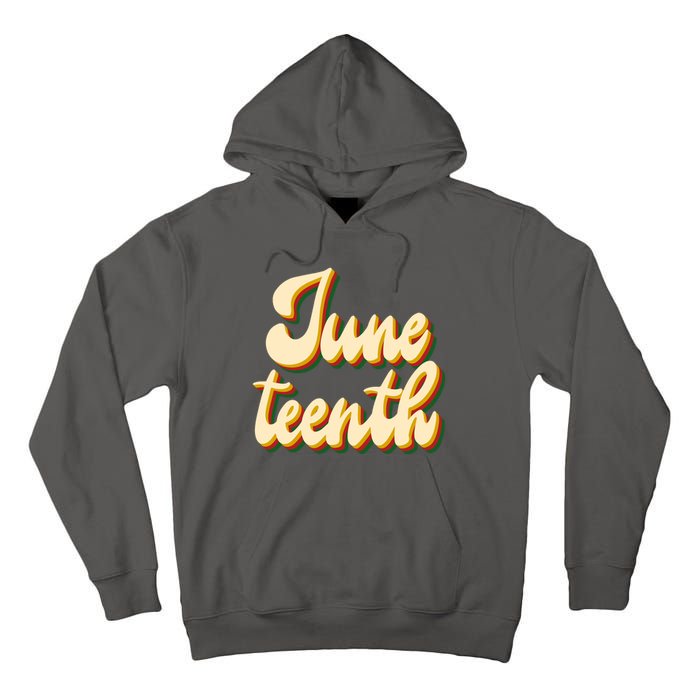 Juneteenth African American Pride Retro Tall Hoodie