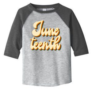 Juneteenth African American Pride Retro Toddler Fine Jersey T-Shirt