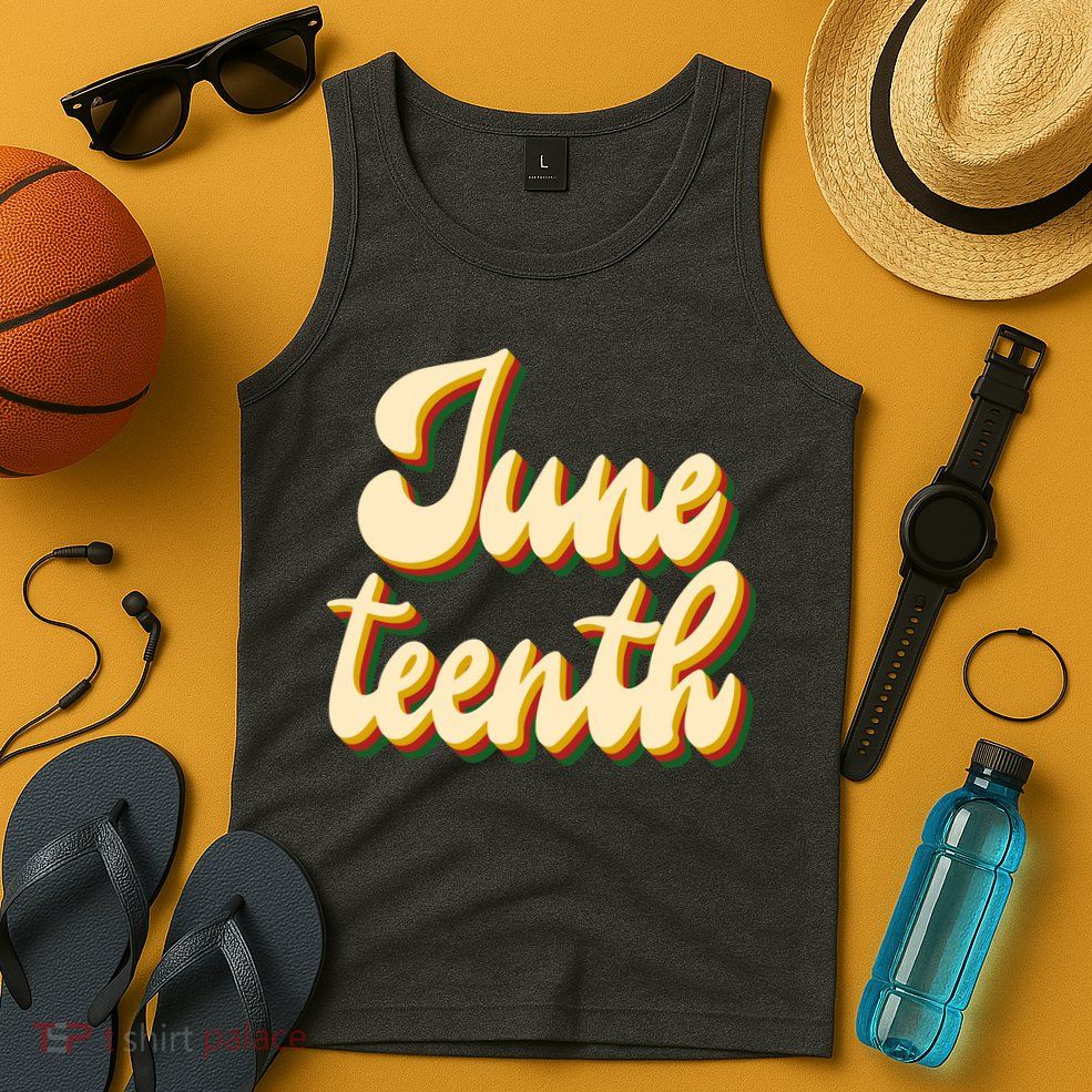Juneteenth African American Pride Retro Tank Top
