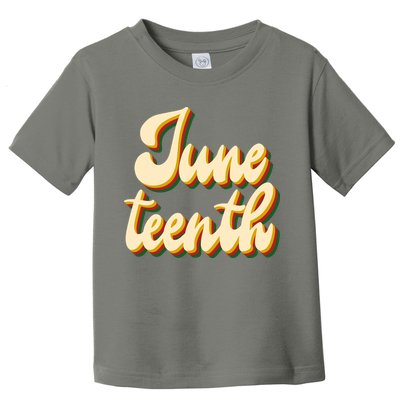 Juneteenth African American Pride Retro Toddler T-Shirt