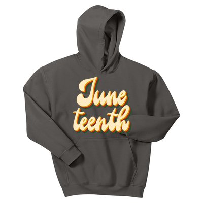 Juneteenth African American Pride Retro Kids Hoodie