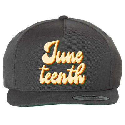 Juneteenth African American Pride Retro Wool Snapback Cap