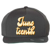 Juneteenth African American Pride Retro Wool Snapback Cap