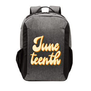 Juneteenth African American Pride Retro Vector Backpack