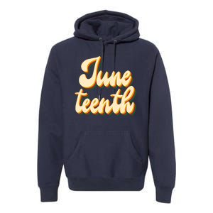 Juneteenth African American Pride Retro Premium Hoodie