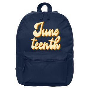 Juneteenth African American Pride Retro 16 in Basic Backpack