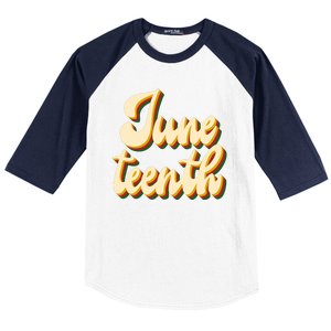 Juneteenth African American Pride Retro Baseball Sleeve Shirt