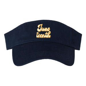 Juneteenth African American Pride Retro Valucap Bio-Washed Visor