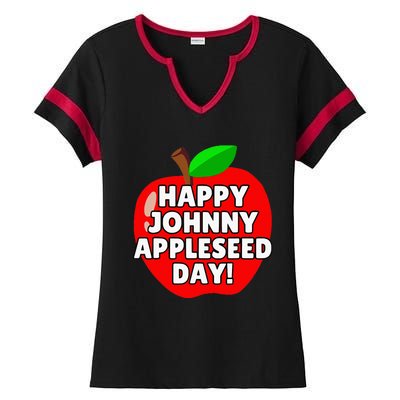 Johnny Appleseed Apple Day 2024 Ladies Halftime Notch Neck Tee