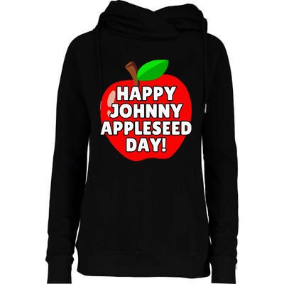 Johnny Appleseed Apple Day 2024 Womens Funnel Neck Pullover Hood