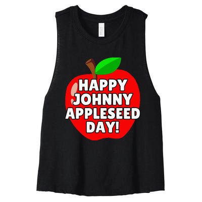 Johnny Appleseed Apple Day 2024 Women's Racerback Cropped Tank