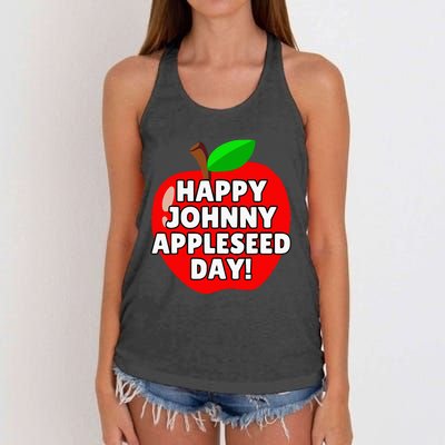 Johnny Appleseed Apple Day 2024 Women's Knotted Racerback Tank