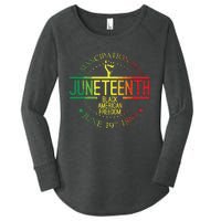 Juneteenth African American Freedom Black History June 19 Women's Perfect Tri Tunic Long Sleeve Shirt