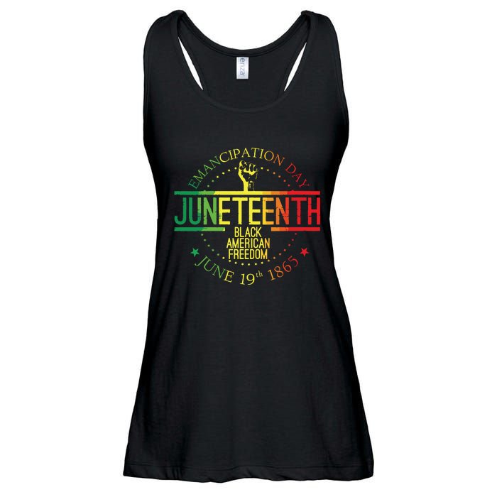 Juneteenth African American Freedom Black History June 19 Ladies Essential Flowy Tank