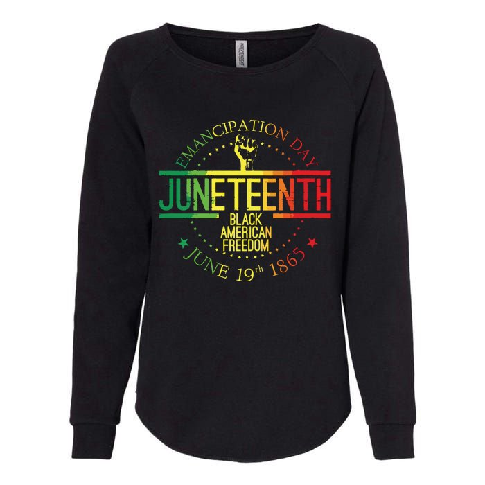 Juneteenth African American Freedom Black History June 19 Womens California Wash Sweatshirt