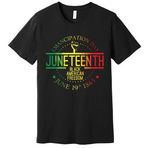 Juneteenth African American Freedom Black History June 19 Premium T-Shirt