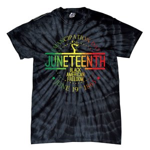 Juneteenth African American Freedom Black History June 19 Tie-Dye T-Shirt