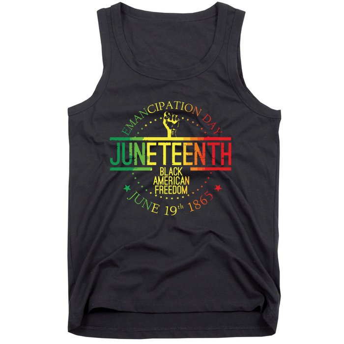 Juneteenth African American Freedom Black History June 19 Tank Top