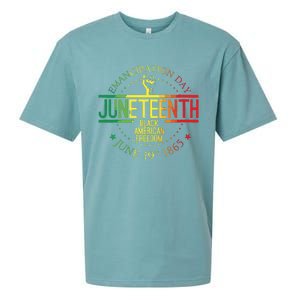 Juneteenth African American Freedom Black History June 19 Sueded Cloud Jersey T-Shirt