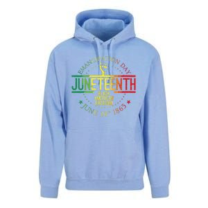 Juneteenth African American Freedom Black History June 19 Unisex Surf Hoodie