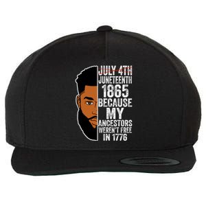 Junenth African American Black King Junenth Great Gift Wool Snapback Cap