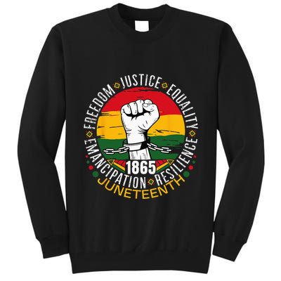 Juneteenth African American Black History 1865 Juneteenth Tall Sweatshirt