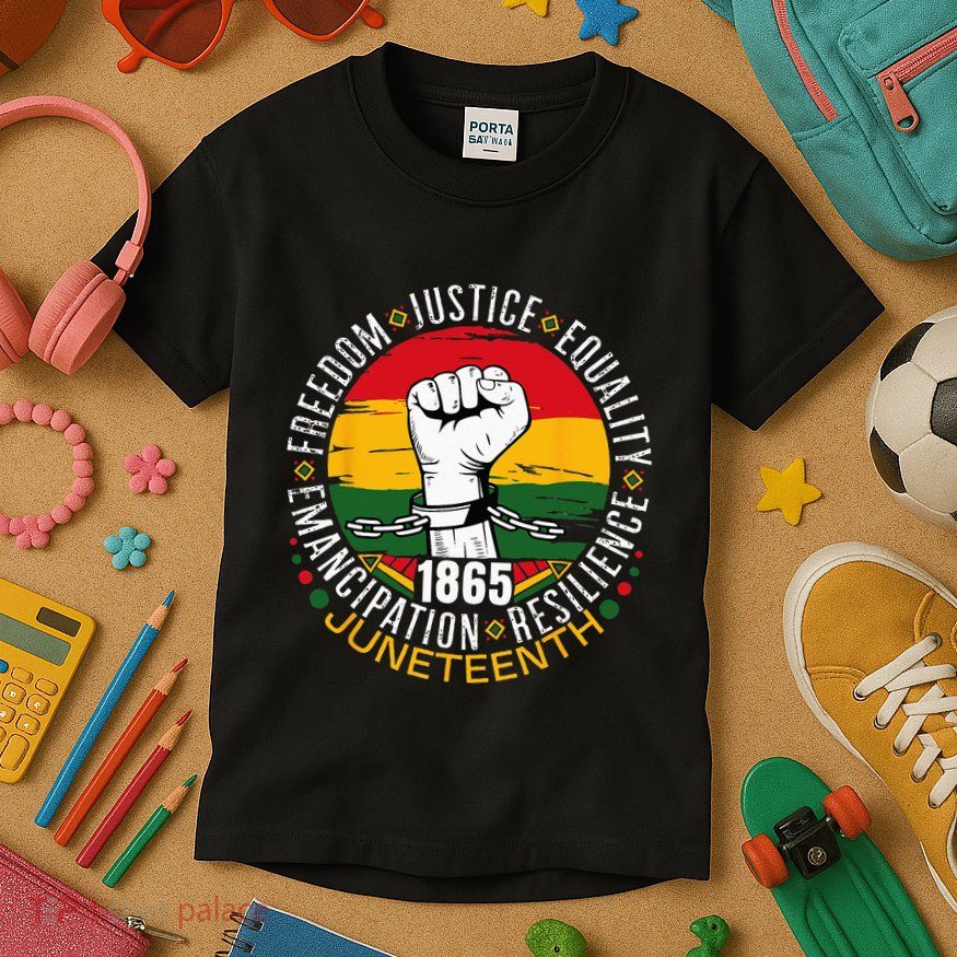 Juneteenth African American Black History 1865 Juneteenth Kids T-Shirt