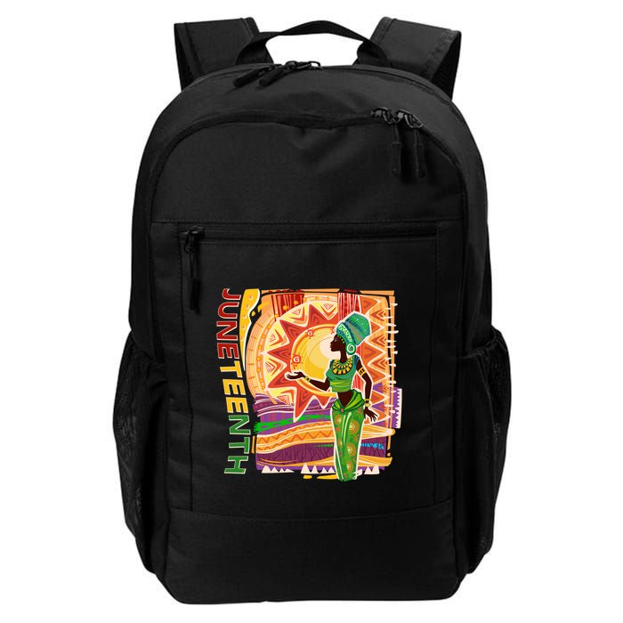 Juneteenth African American Woman African Patterns Backpack