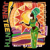 Juneteenth African American Woman African Patterns Full Zip Hoodie