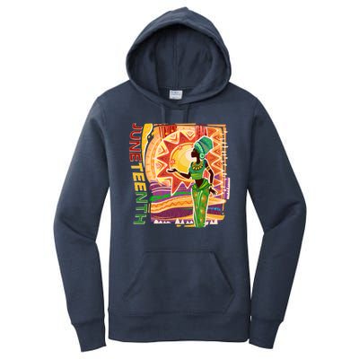 Juneteenth African American Woman African Patterns Women's Pullover Hoodie