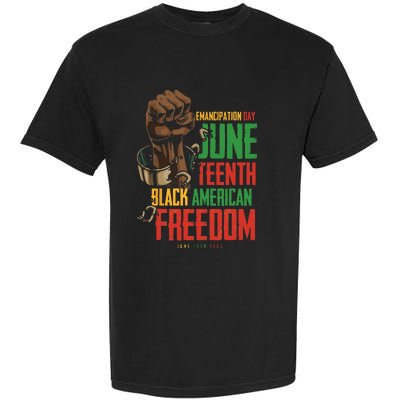 Juneteenth African American Freedom Black Pride Juneteenth Garment-Dyed Heavyweight T-Shirt