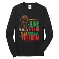 Juneteenth African American Freedom Black Pride Juneteenth Tall Long Sleeve T-Shirt