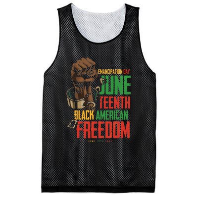 Juneteenth African American Freedom Black Pride Juneteenth Mesh Reversible Basketball Jersey Tank