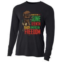 Juneteenth African American Freedom Black Pride Juneteenth Cooling Performance Long Sleeve Crew