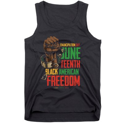 Juneteenth African American Freedom Black Pride Juneteenth Tank Top