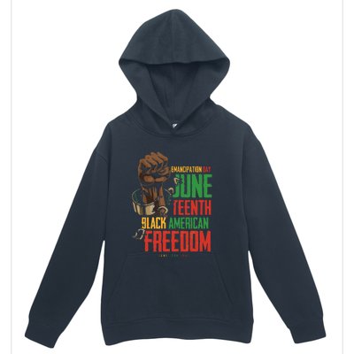 Juneteenth African American Freedom Black Pride Juneteenth Urban Pullover Hoodie