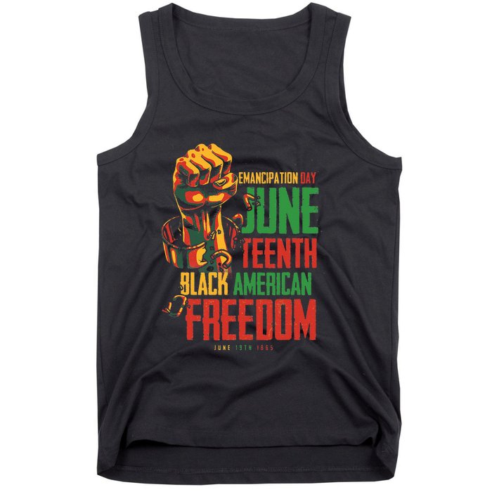 Juneteenth African American Freedom Black Wo Juneteenth Tank Top