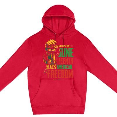 Juneteenth African American Freedom Black Wo Juneteenth Premium Pullover Hoodie