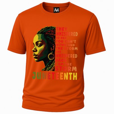 Juneteenth Afro American Black Women Cooling Performance Crew T-Shirt