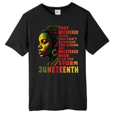 Juneteenth Afro American Black Women Tall Fusion ChromaSoft Performance T-Shirt