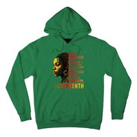 Juneteenth Afro American Black Women Hoodie