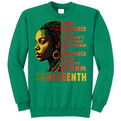 Juneteenth Afro American Black Women Sweatshirt