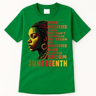 Juneteenth Afro American Black Women Tall T-Shirt