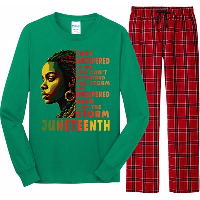 Juneteenth Afro American Black Women Long Sleeve Pajama Set